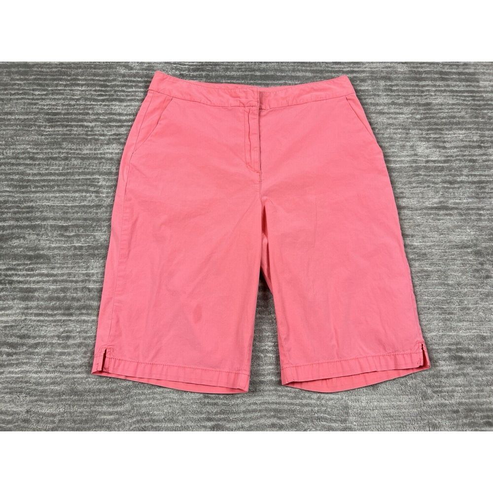 Classic Elements Pants Womens 8 Pink Capri Cotton Blend